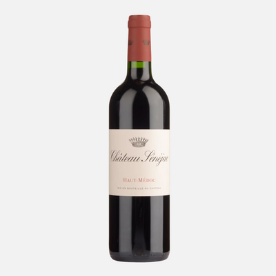 Red wine bottle Chateau Senejac